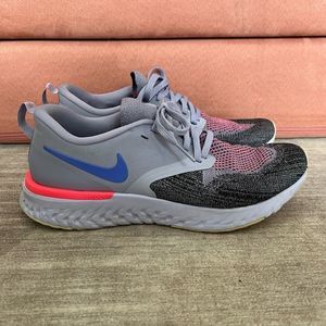 Nike Womens Odyssey React 2 Flyknit Running Shoe Pink Purple Size 8.5 US